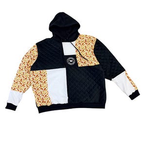 Upcycled Hoodie - Ringers Black