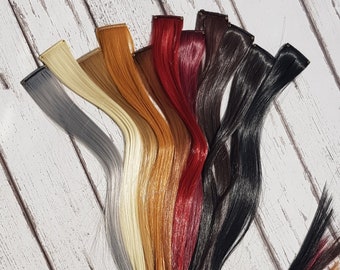 Clip in 18 Inch Natural Colour Hair Extension 11 Colors Heat Resistant Ready to Ship