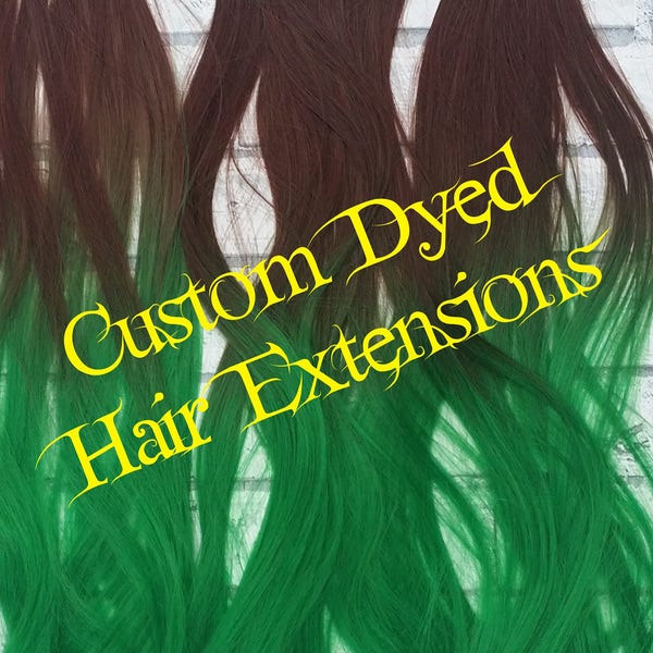 Red Hair Extensions Etsy