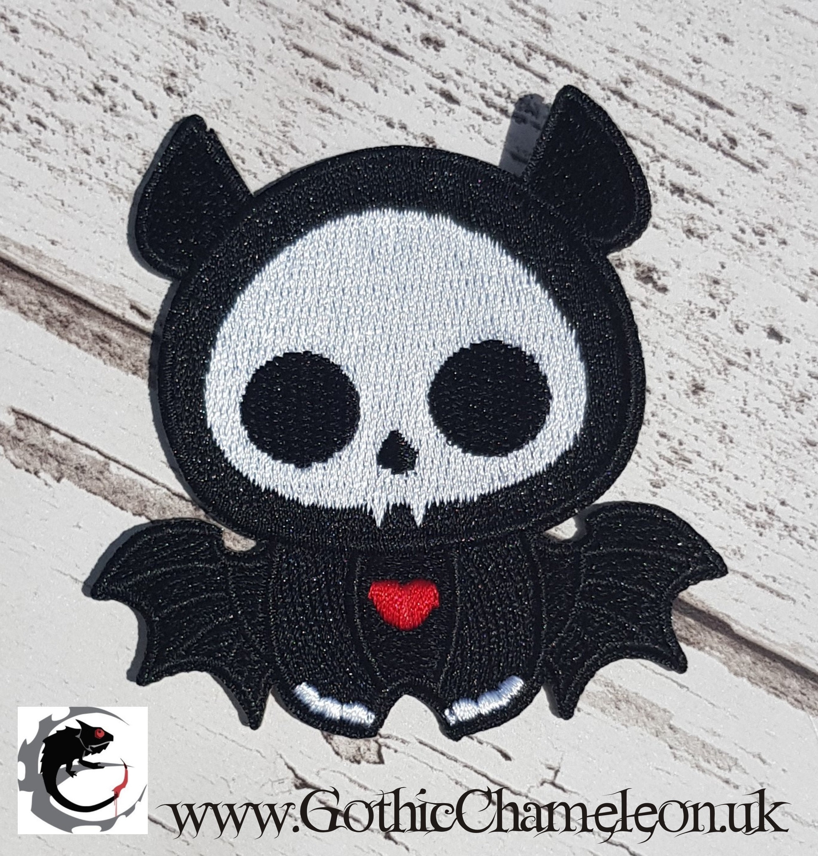 Cute Baby Bat Embroidered Patch Applique Very Gothic Emo Punk Etsy
