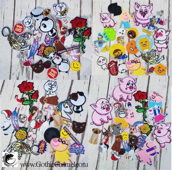 Mixed Cartoon Paillettes Broderie Iron On Patch Bricolage badges vêtements fournitures 