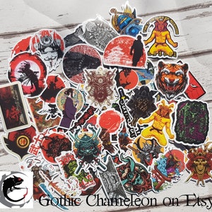 Mix Lucky Dip Stickers Samurai Japanese Ninja Style