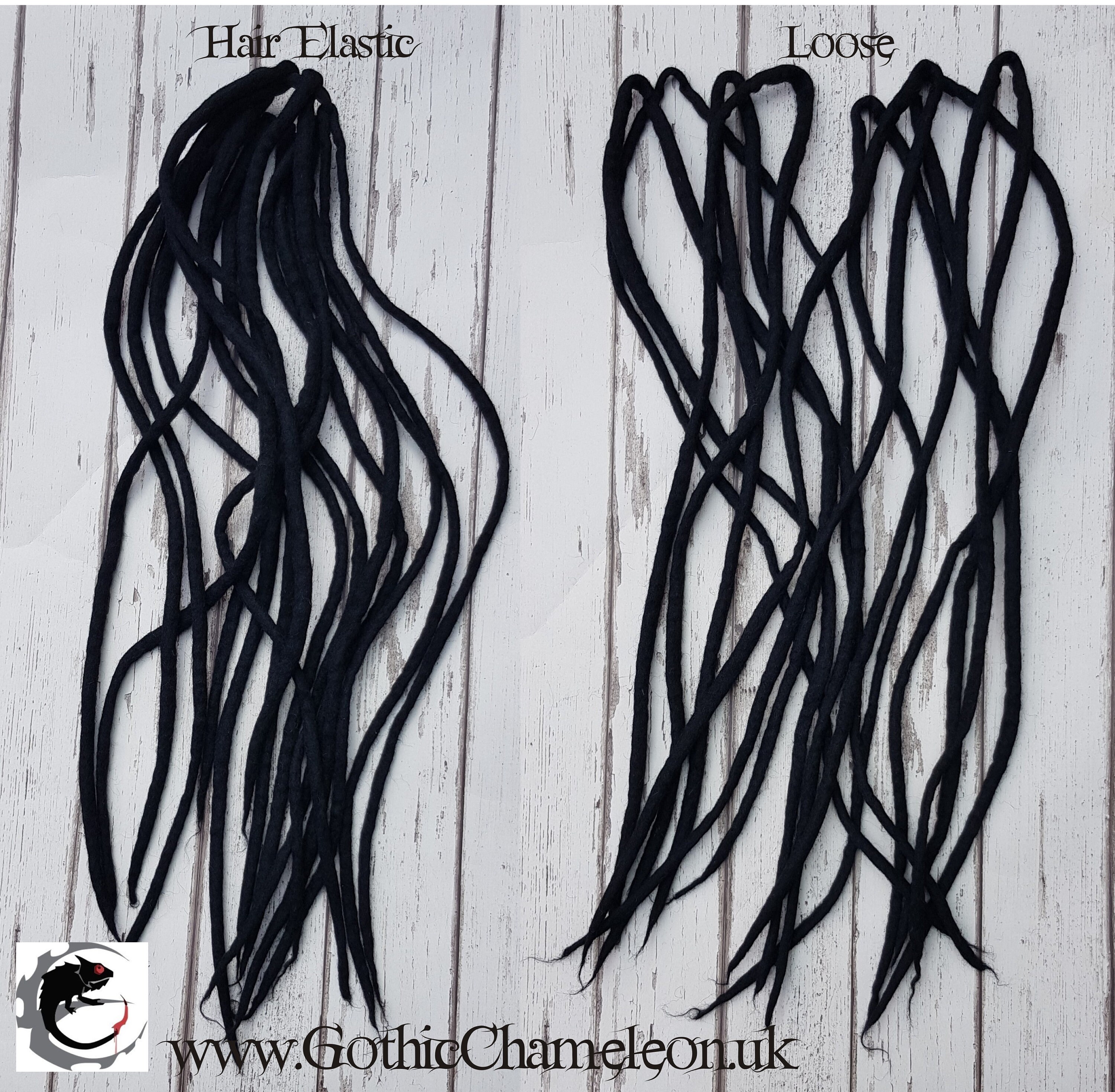 Black Double Ended Merino Wool Dreads Up To 47 inches Long Etsy