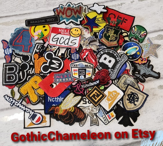 Mix Lucky Dip Embroidered Patches Applique Logo Cartoon Cute - Etsy Mix Lucky Dip Embroidered Patches Applique Logo Cartoon Cute - Etsy
