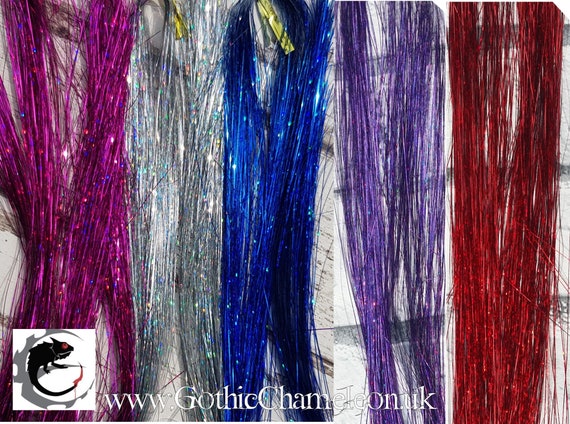 Buy Hair Tinsel 18/19 Inches Long 10g Pack 120 Strands Pink Online in India  - Etsy
