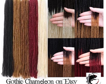 DE Double Ended Sister Locks Crochet Dreads 18 Inch long Made to Order