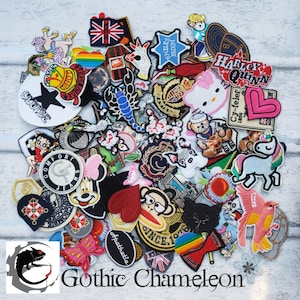 Mix Lucky Dip Embroidered Patches Applique Logo Cartoon Cute Random Designs