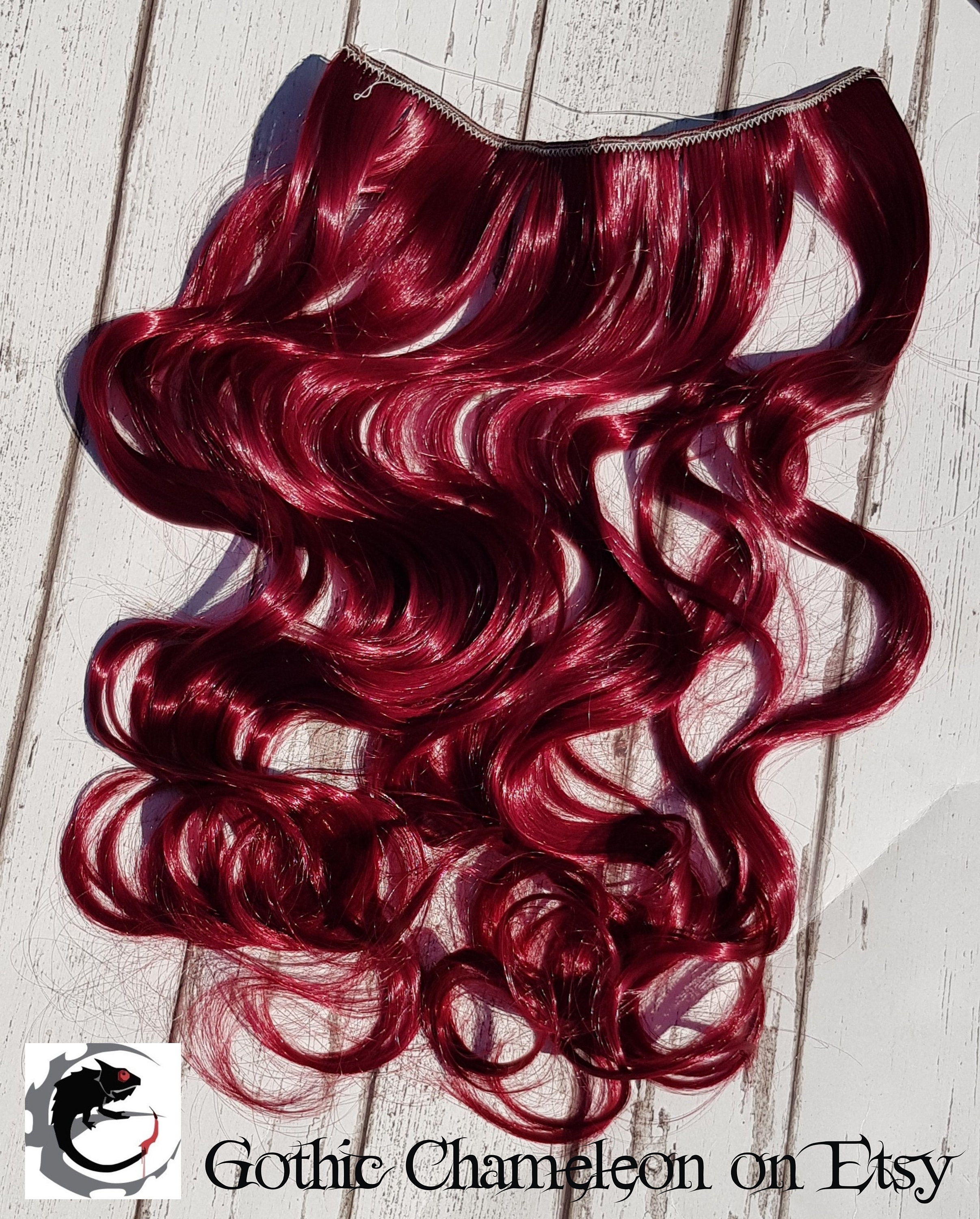 Halo Miracle Secret Wire Dark Red Wine Burgundy Hair Extension - Etsy Halo Miracle Secret Wire Dark Red Wine Burgundy Hair Extension - Etsy