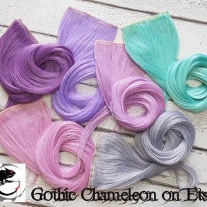 Pastel Clip in 24 inch Hair Extension 6 Colours Ready to Ship