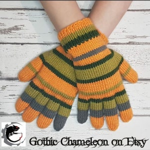 Coraline Gloves Hand Knitted Made To Order Unisex Adult & Child Sizes
