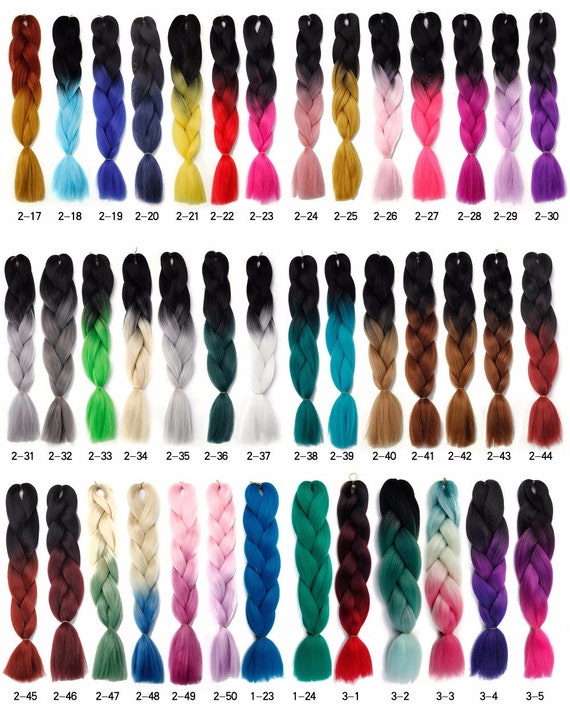 Black Blue Aqua Ombre Clip In Dread Hair Extension Hand Etsy