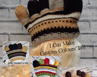 Glove Hat Hand Knitted Made To Order Unisex Adult & Child Sizes