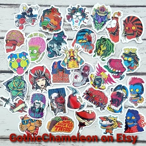 Mix Lucky Dip Stickers Terror Horror Gothic Horror Style