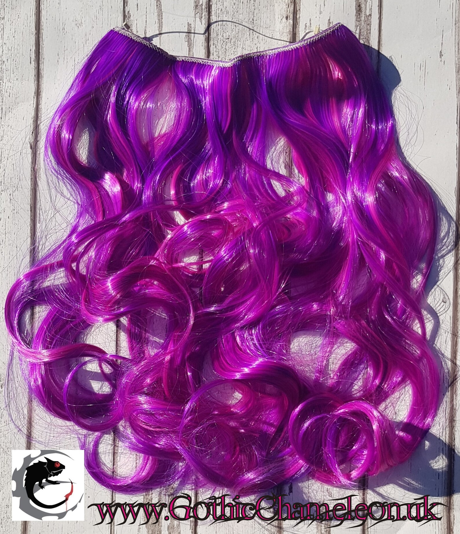 Halo Miracle Secret Wire Purple Pink Hair Extension 22 Inch Etsy