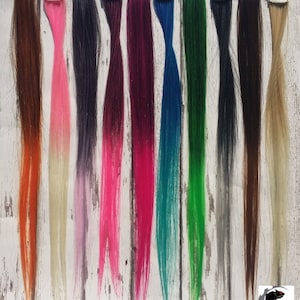 クリップイン 18インチ オンブレヘアエクステンション 10色 すぐに発送可能