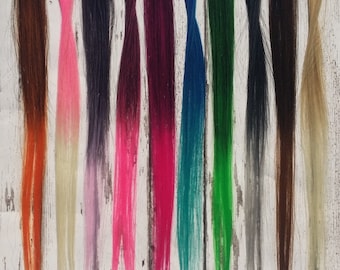 Clip in 18 Inch Ombre Hair Extension 10 Colors Ready to Ship