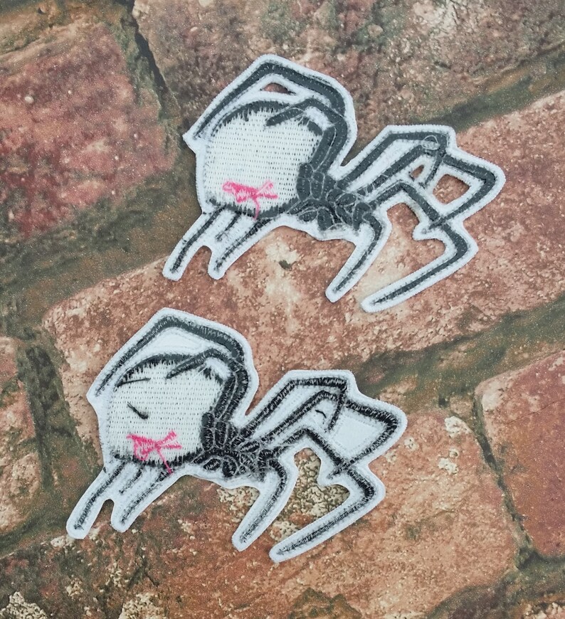 Stunning black widow spider embroidered patch applique very  etsy Stunning black widow spider embroidered patch applique very  etsy
