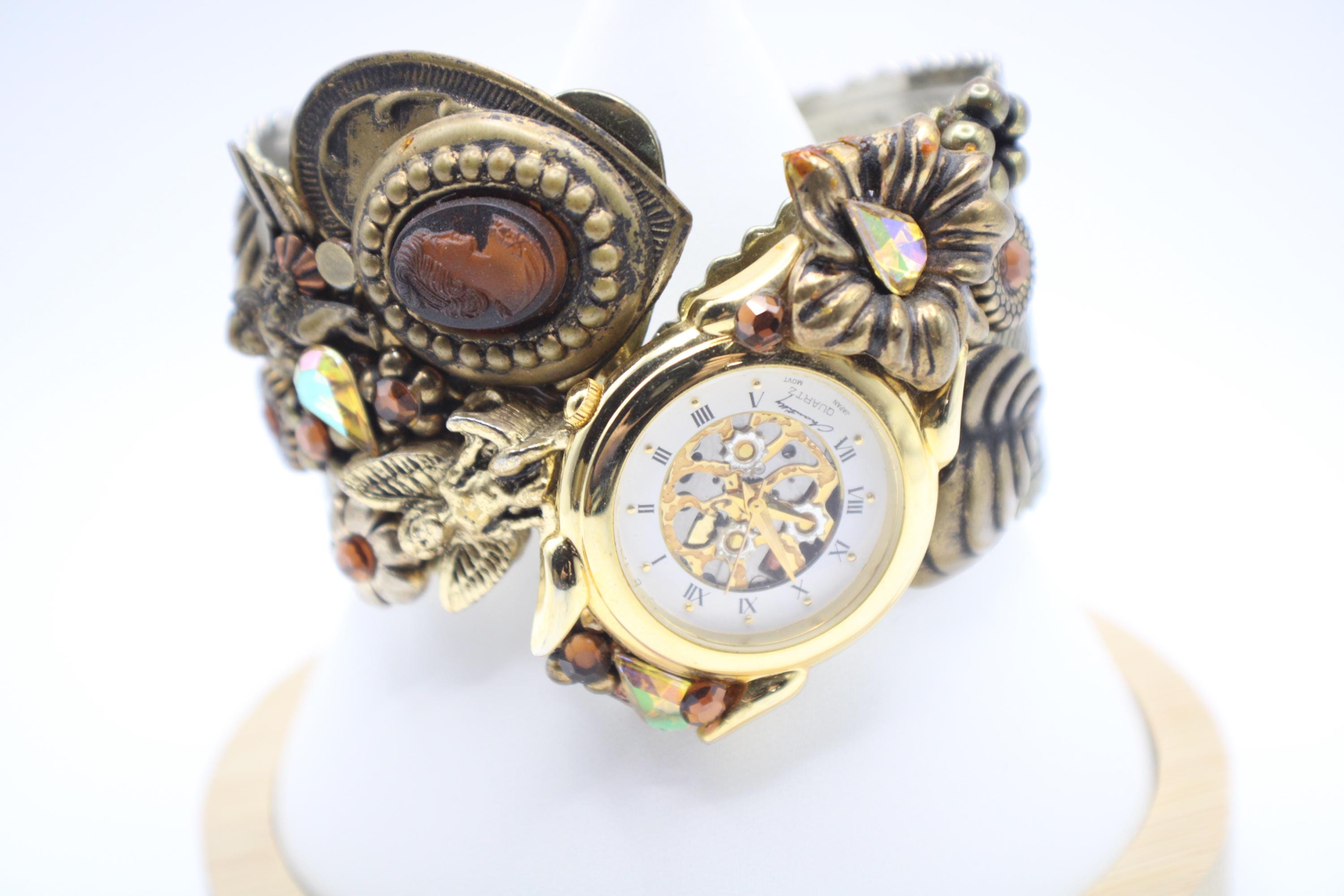 Floral Cuff Watch - Etsy