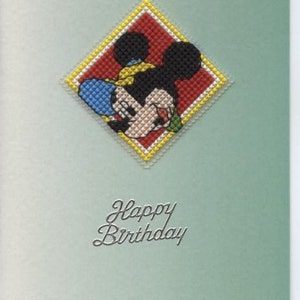 Carte de joyeux anniversaire de Mickey Mouse
