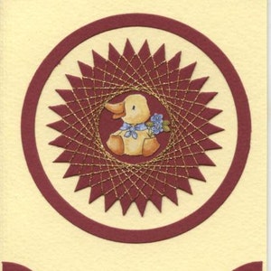 Tarjeta de felicitación con diseño de patito