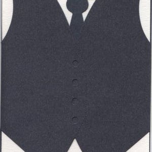Cartolina d'auguri con design camicia e gilet