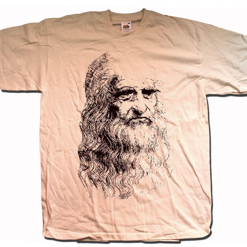 Leonardo Da Vinci T Shirt Self Portrait Classic Fine Art Art | Etsy