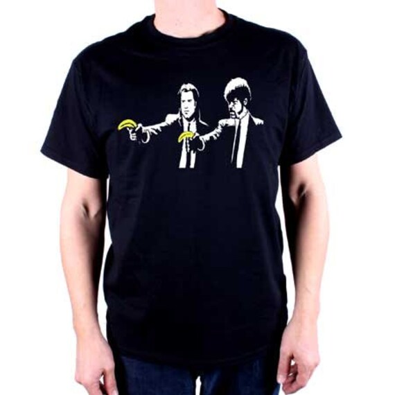 Banksy T Shirt Pulp Fiction Bananas - Etsy