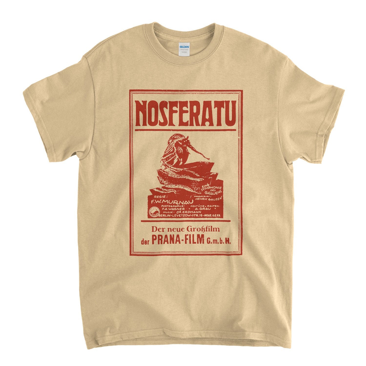 Nosferatu T Shirt - Classic Vintage Expressionist Movie Poster T Shirt