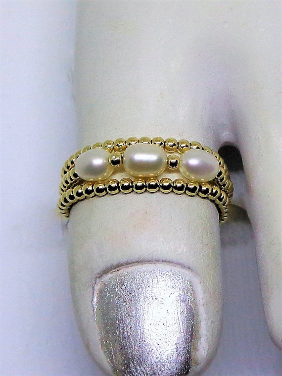 14k white online gold toe rings