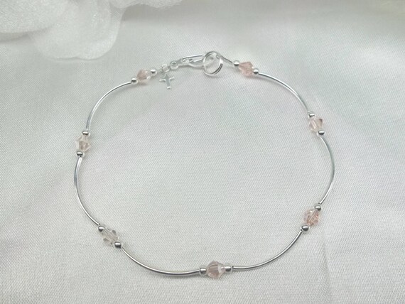 pink ankle bracelets