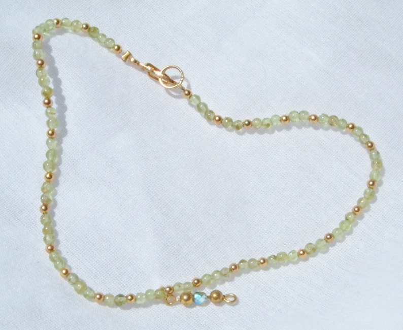 14Kt Gold Ankle Bracelet Peridot Anklet Solid 14kt Gold Anklet 14k Gold Ankle Bracelet 14kt Gold Body Jewelry Gold Ankle Jewelry Buy3+1Free