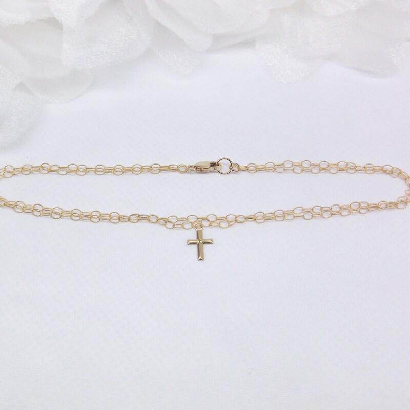 Inner Shine Cross Anklet