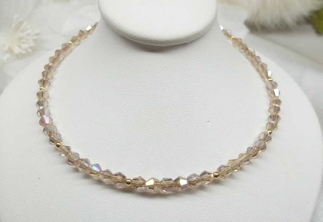 14 Karat Rose Gold Plated CZ Champagne Glass Charm Necklace main image 1