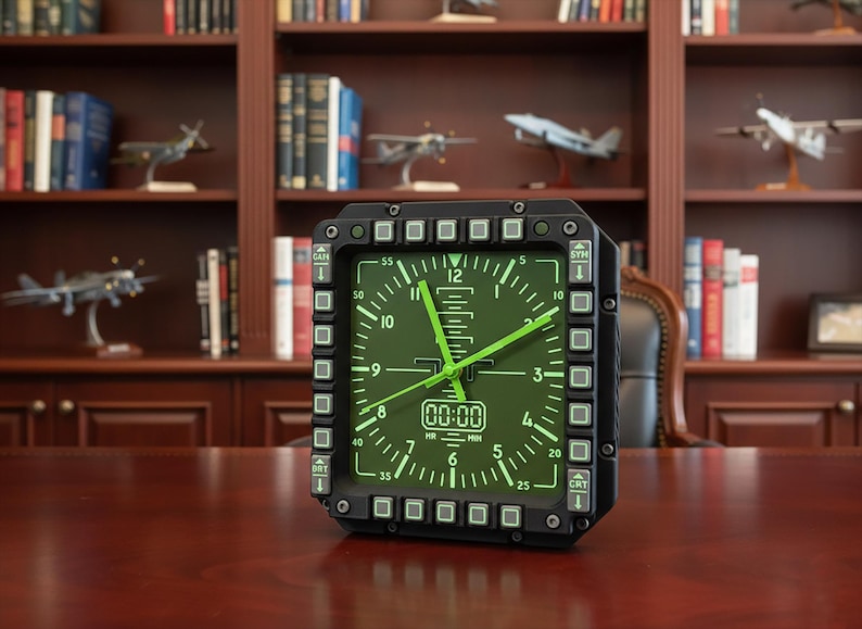 Airplane altimeter wall clock | Pilot gifts | Aviation Wall decor for flight simulator Cessna 172, Boeing 737, Airbus | Airline cockpit art image 19