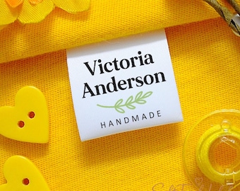 Personalisierte Nähetiketten für handgemachte Gegenstände: Benutzerdefinierte Farbetiketten