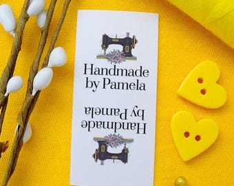 Personalisierte Nähetiketten für handgemachte Gegenstände: individuelle Tags in Farbe