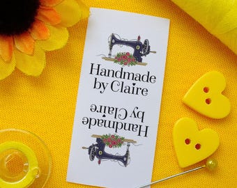 Personalisierte Nähetiketten für handgefertigte Gegenstände: benutzerdefinierte Tags