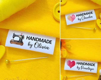 Personalisierte Nähetiketten für handgemachte Gegenstände: Benutzerdefinierte faltbare Farbetiketten