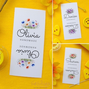 Custom Sewing Labels for Handmade Items: Color Personalized Tags
