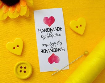 Personalisierte Nähetiketten für handgefertigte Gegenstände: Benutzerdefinierte Klappetiketten