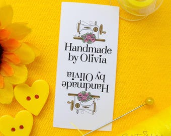 Personalisierte Nähetiketten für handgemachte Artikel: Benutzerdefinierte weiche Tags