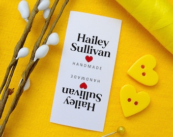 Personalisierte Nähetiketten für handgemachte Artikel: Individuelle Stoffanhänger