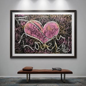 Le côté obscur de l'amour, un graffiti abstrait de Trey Coppland.