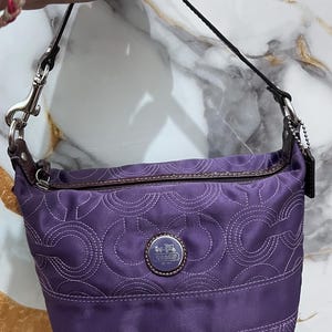 Coach Signature Purple Bag - Etsy