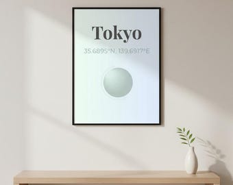 Tokyo Print, Modern Abstract Wall Art, Architectural Geometric Print, Neutral Minimalist Poster, Office Decor, Digital Download