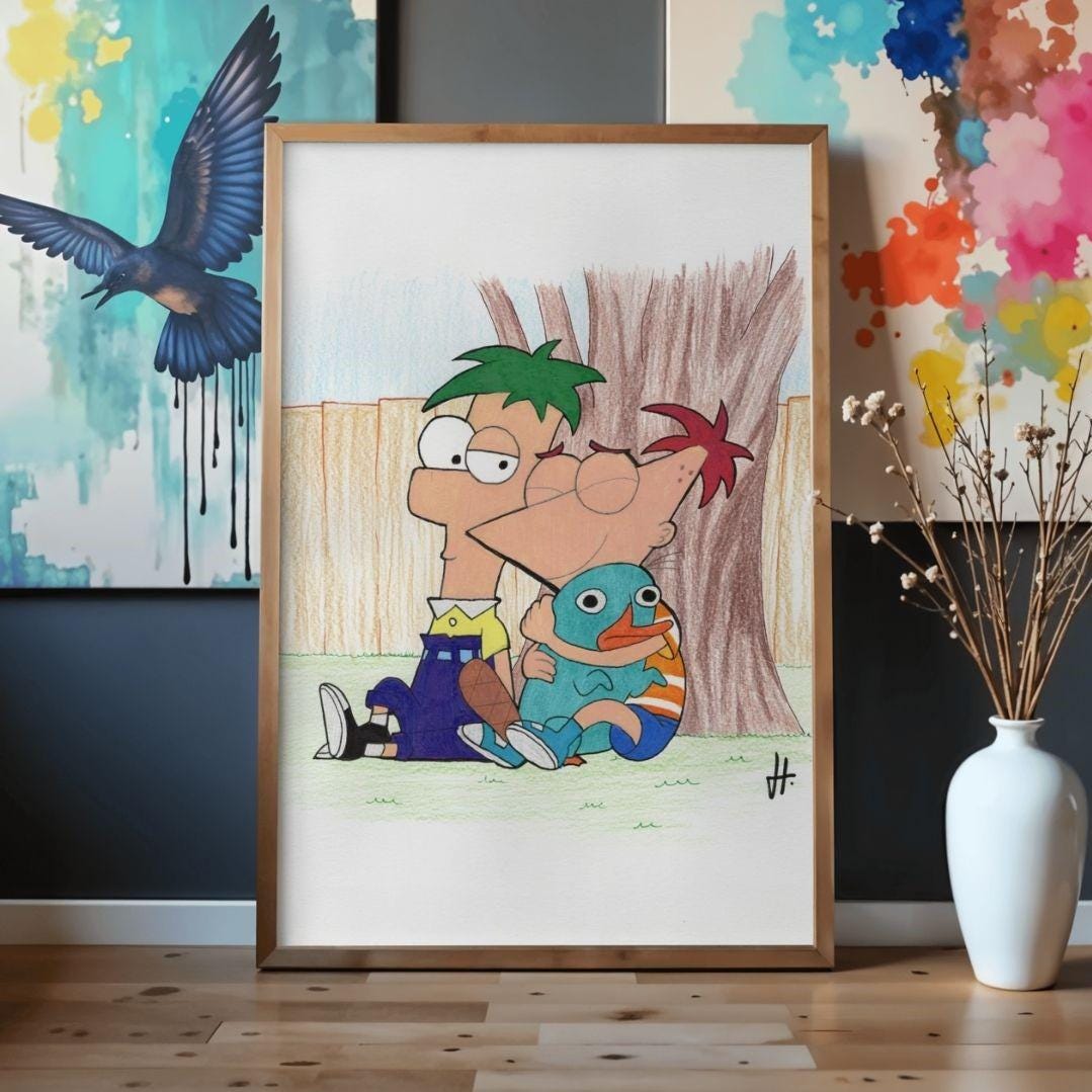 Phineas ferb poster - Etsy 日本