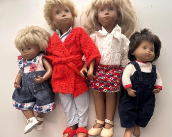 Colección de 4 muñecas Sasha vintage