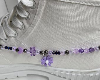 Ciondolo per scarpe con perline "Sogno di Lavanda"