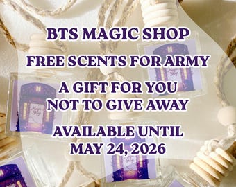 BTS Member Car Scent, ARMY Scented Keepsake, Kpop Diffuser Gift, Magic Shop Bangtan