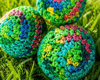 Hacky Sack of Happiness  Foot Ball– Handmade Fun for All Ages!